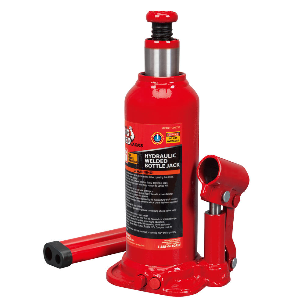 Torin Jacks Hydraulic Bottle Jack, 6Ton Capacity