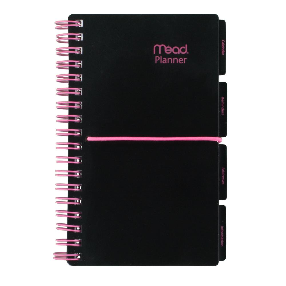 Mead TLD91010 Undated Weekly/Monthly Poly Planner w/ Tabs