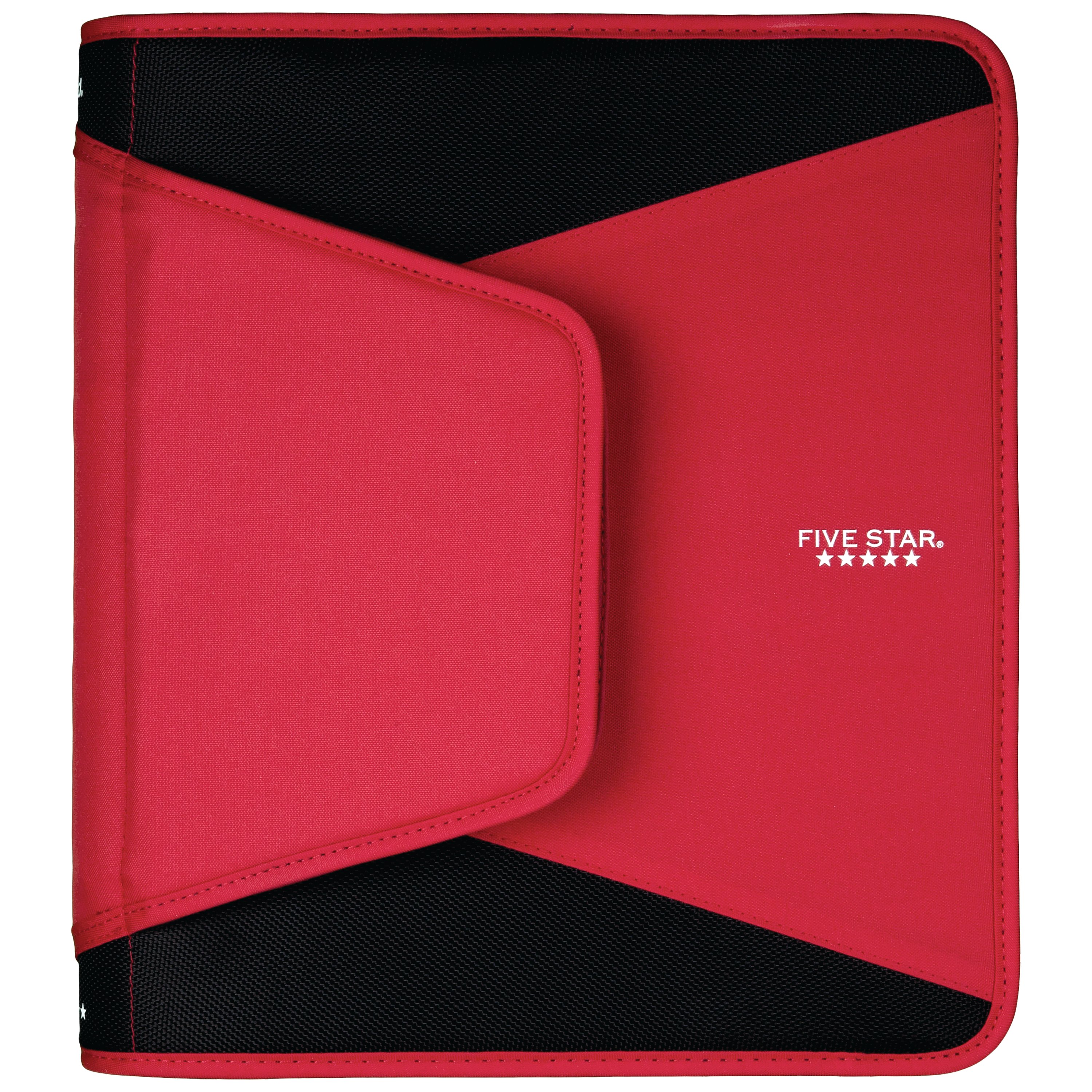 Five Star 1.5" Zipper Binder 3 Ring Binder 3 Pockets Expanding File Durable Colour Selected (28012