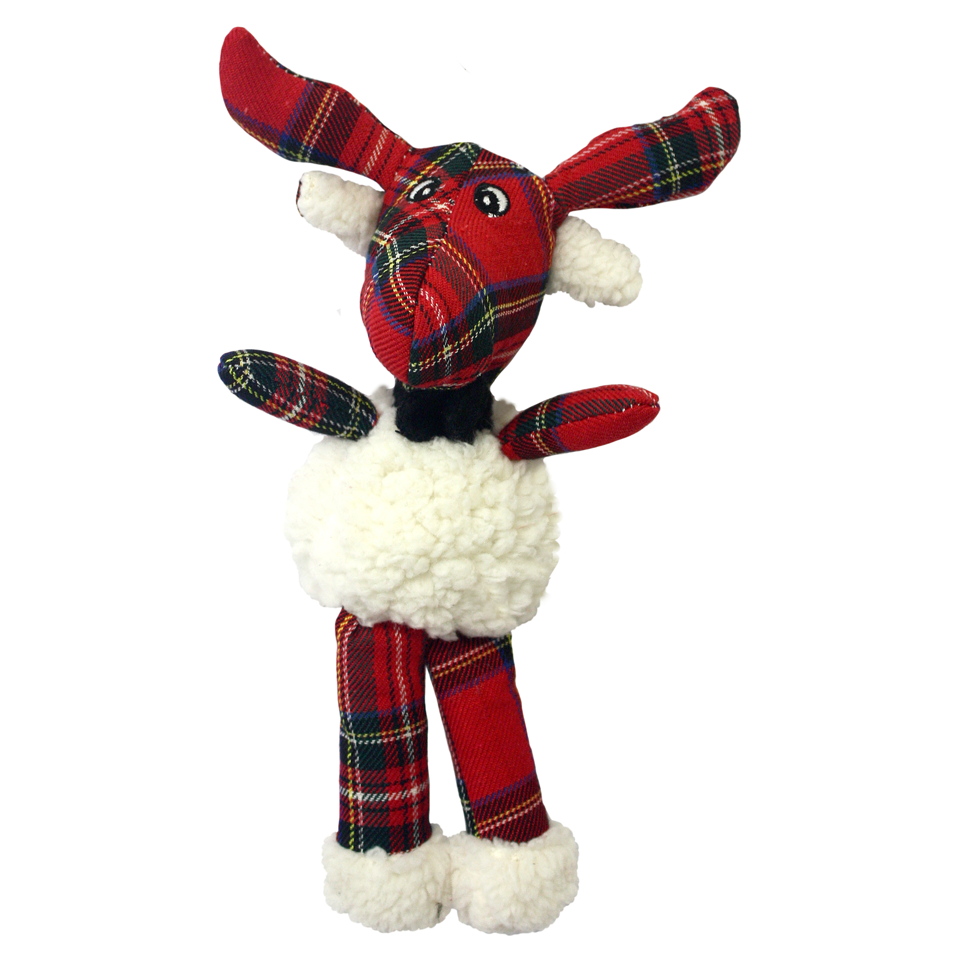 Champion Breed Plaid Reindeer Dog Toy