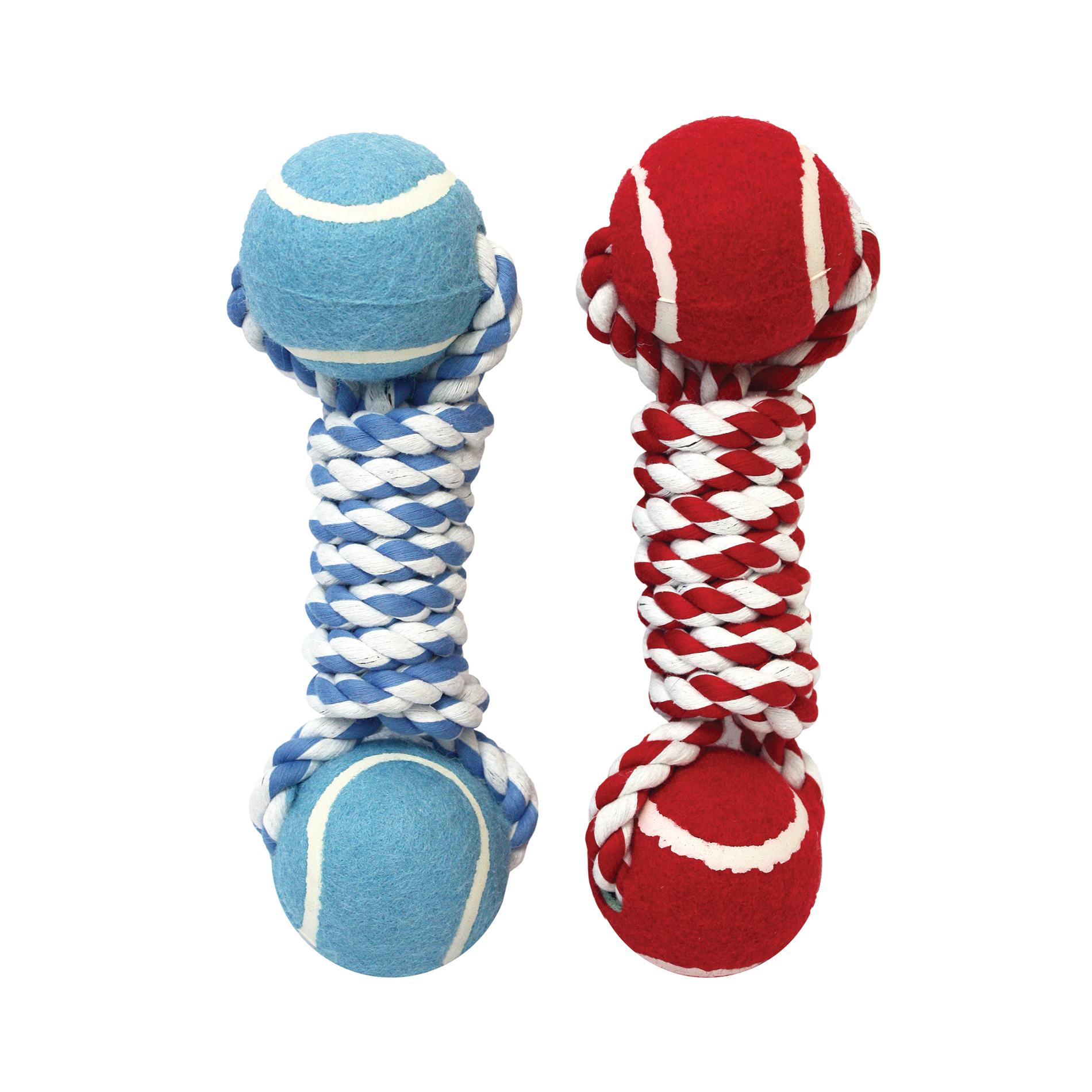Champion Breed Holiday Rope Tug With Tennis Balls Set - 2 Count