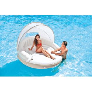 pool float with shade