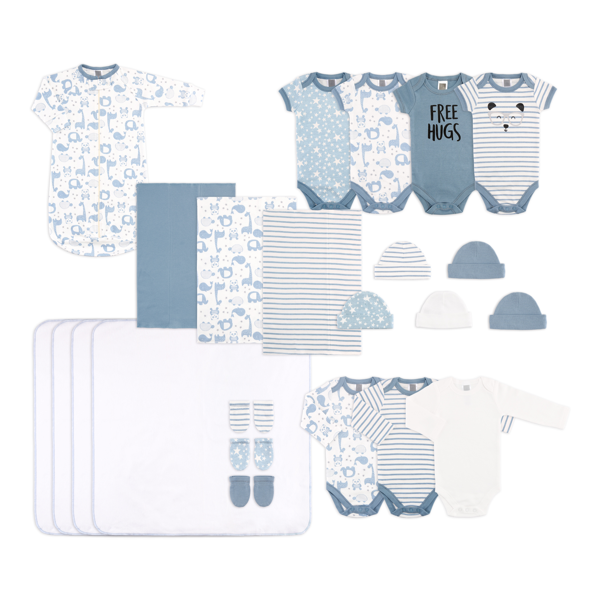 PS by THE PEANUTSHELL PS by  23 Piece Layette Set - Blue