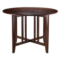 Winsome Wood Alamo Double Drop Leaf Round 42" Table Mission
