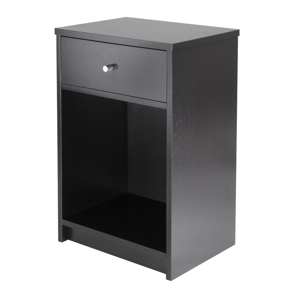 Winsome Squamish Accent table with 1 Drawer, Black Finish