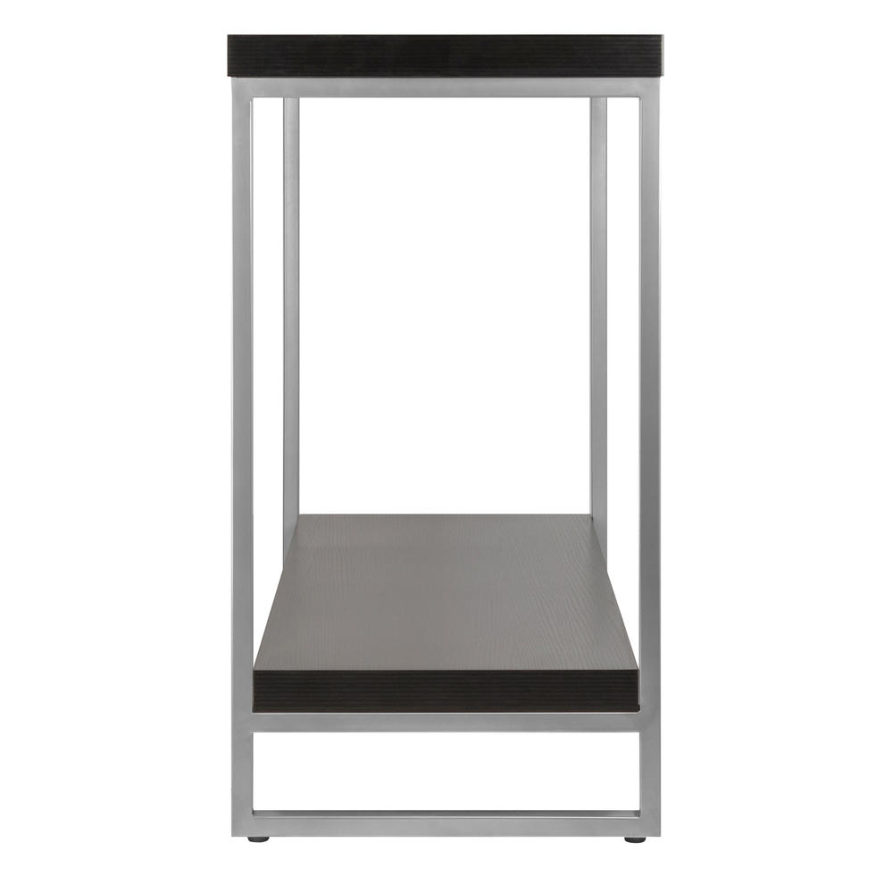 Winsome Wood Jared Console Table, Enamel Steel Tube