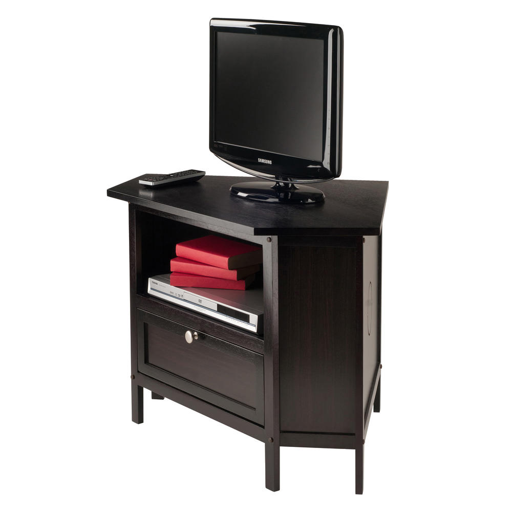 Winsome Wood Zena Corner TV Stand Espresso