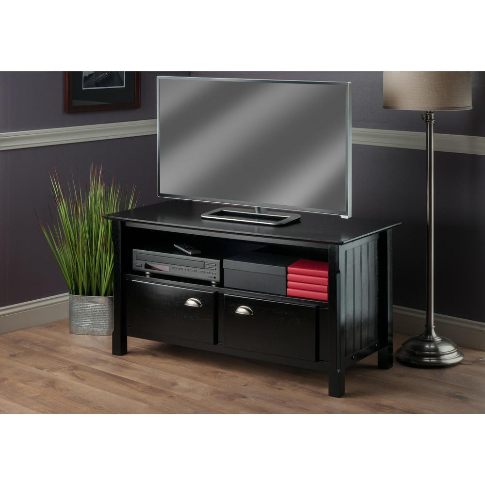 Winsome Wood Timber TV Stand with two doors
