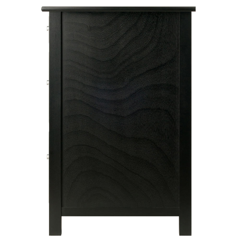 Winsome Wood Delta File Cabinet Black