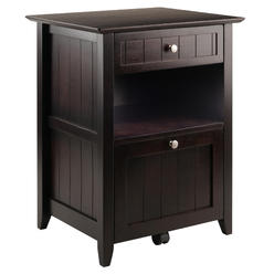Winsome Wood Burke Home Office File Cabinet, Coffee