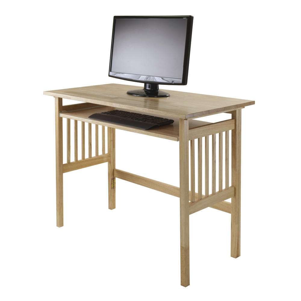 Winsome Wood Computer Desk with computer key board, Foldable