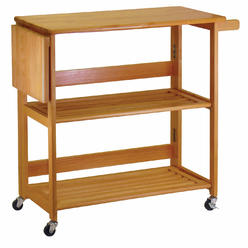Winsome Wood Winsome Trading Inc Winsome Radley Kitchen Cart, Light Oak