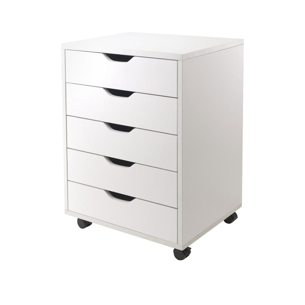Winsome Wood Halifax Cabinet for Closet / Office, 5 Drawers, White