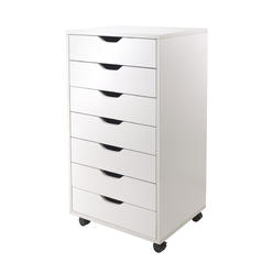 Winsome Wood Halifax Cabinet for Closet / Office, 7 Drawers, White