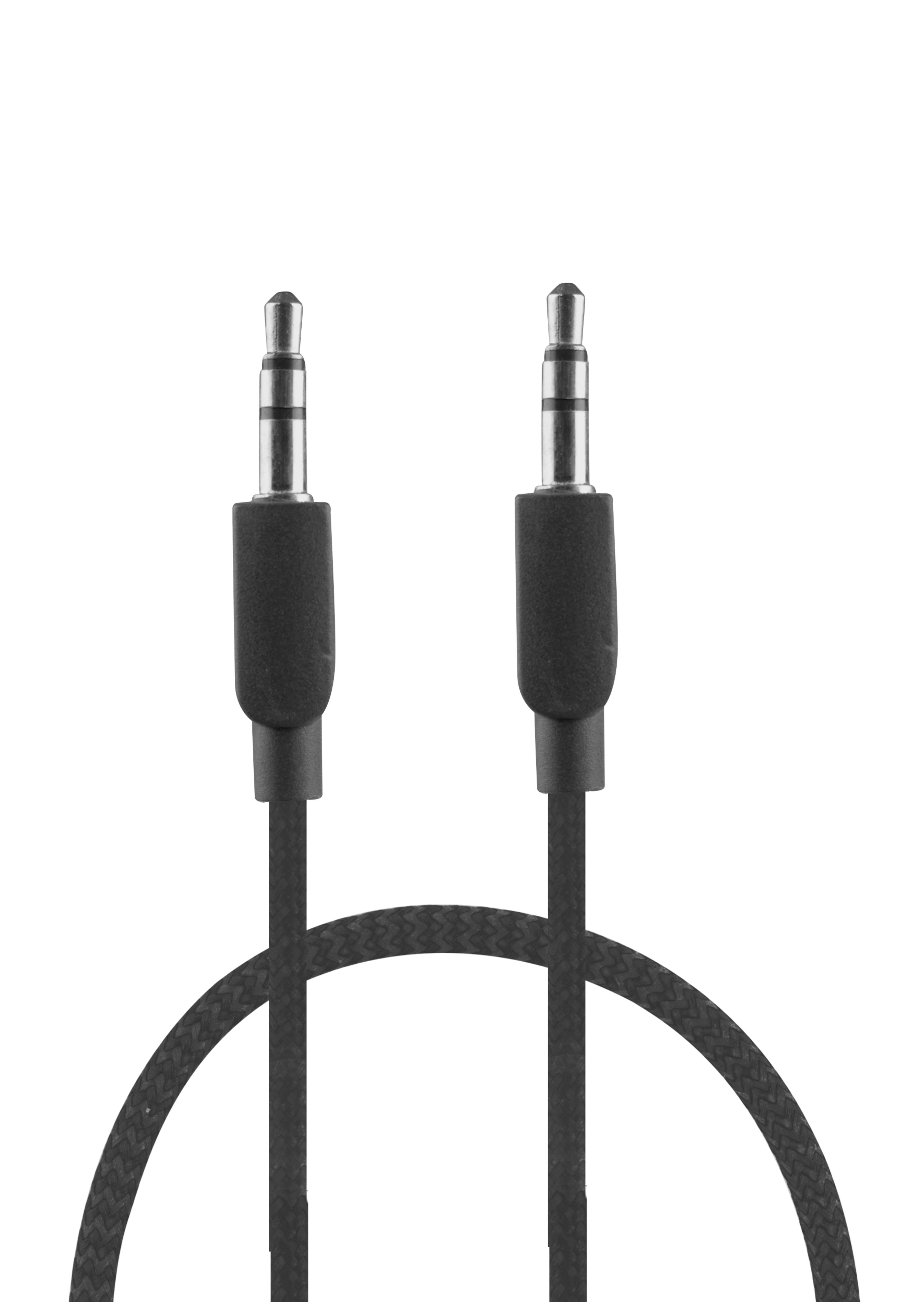 Vivitar 3 ft. Braided Audio AUX Cable - Black Vivitar 3 ft. Braided Audio AUX Cable - Black
