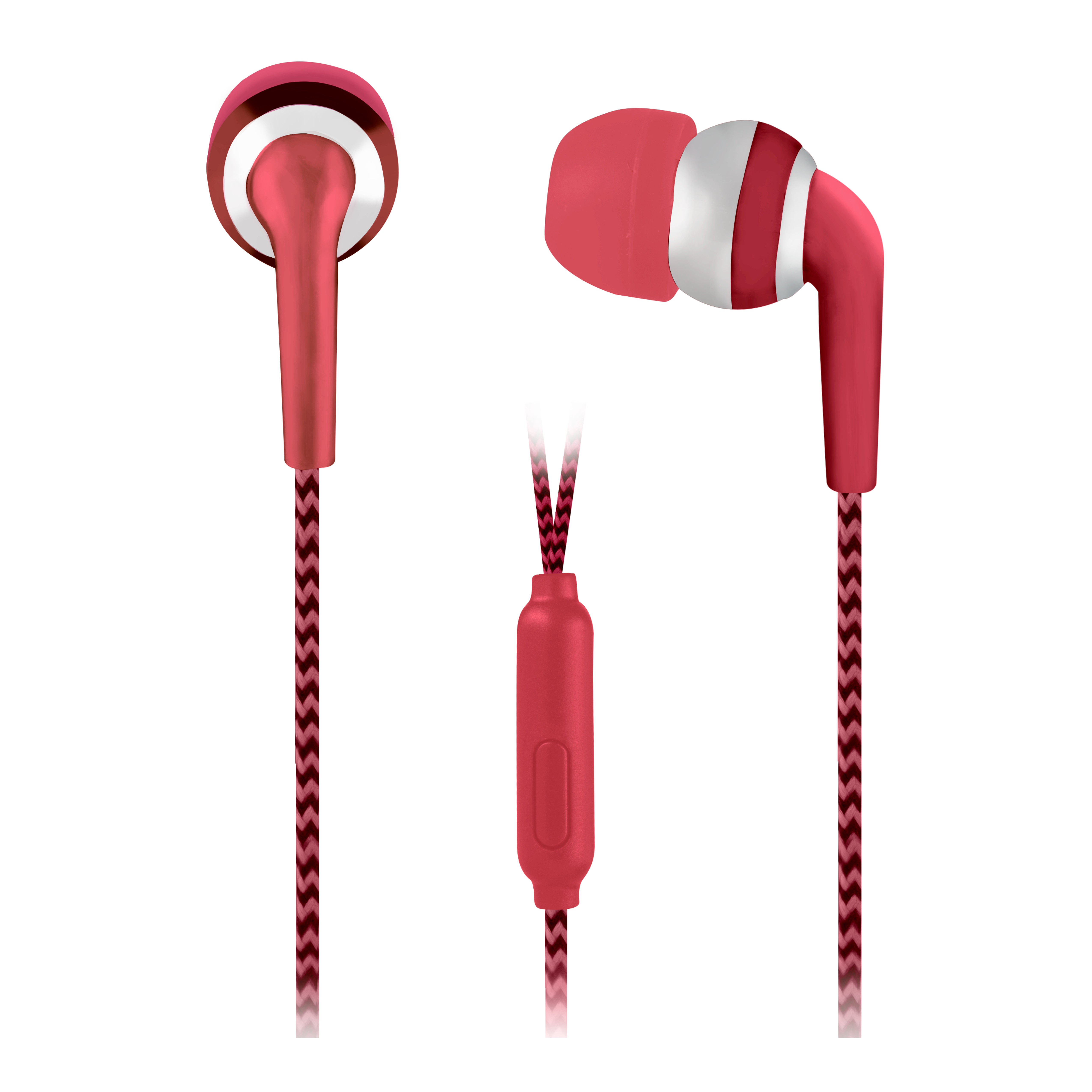 Vivitar VMZ40012-RED Metallic Stereo Earphones - Red Vivitar VMZ40012-RED Metallic Stereo Earphones - Red