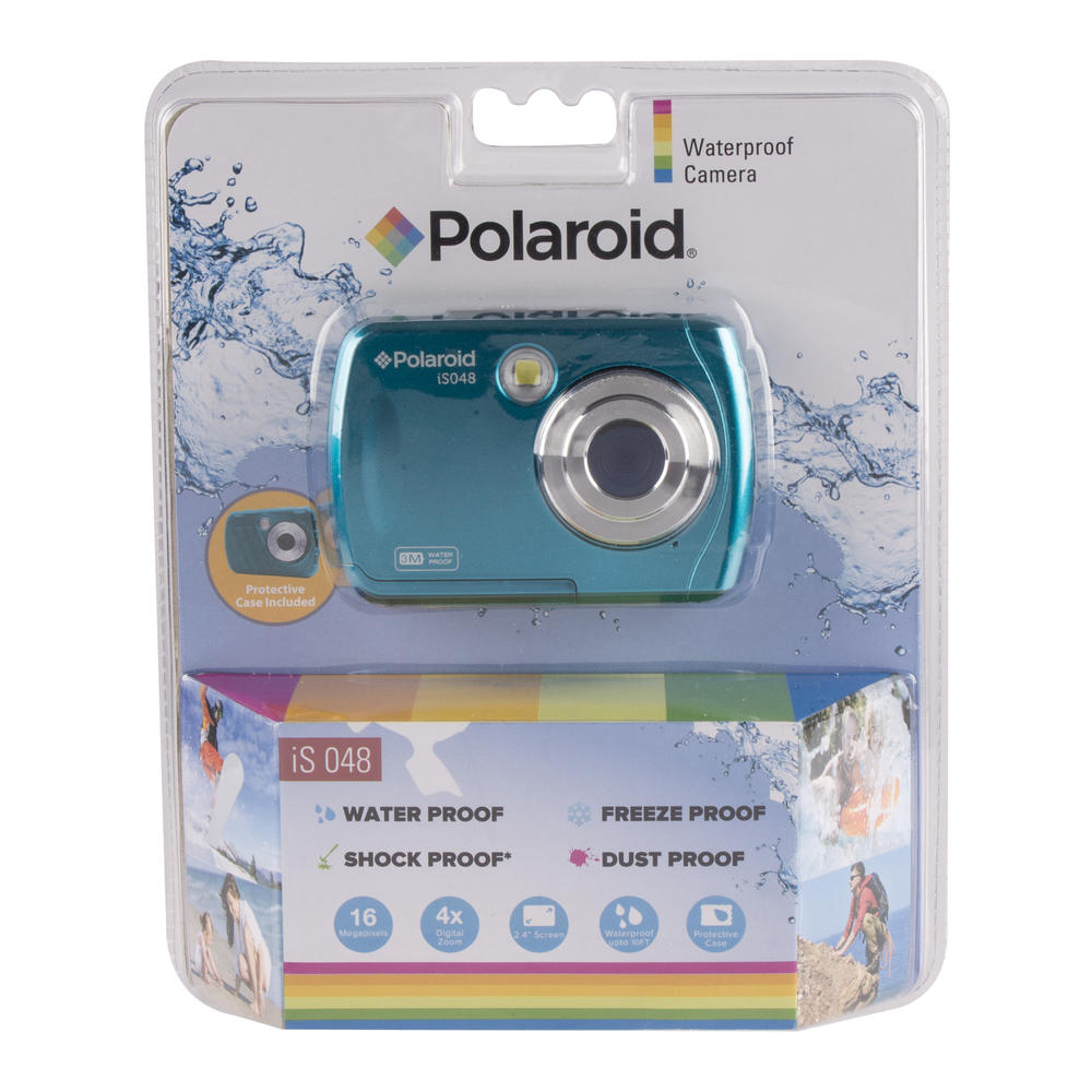 Polaroid IS048TEALWM 16MP Waterproof Digital Camera w/ Instant