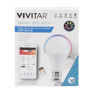 Vivitar Wi-Fi Smart Multi-Color LED Bulb - 450 Lumens
