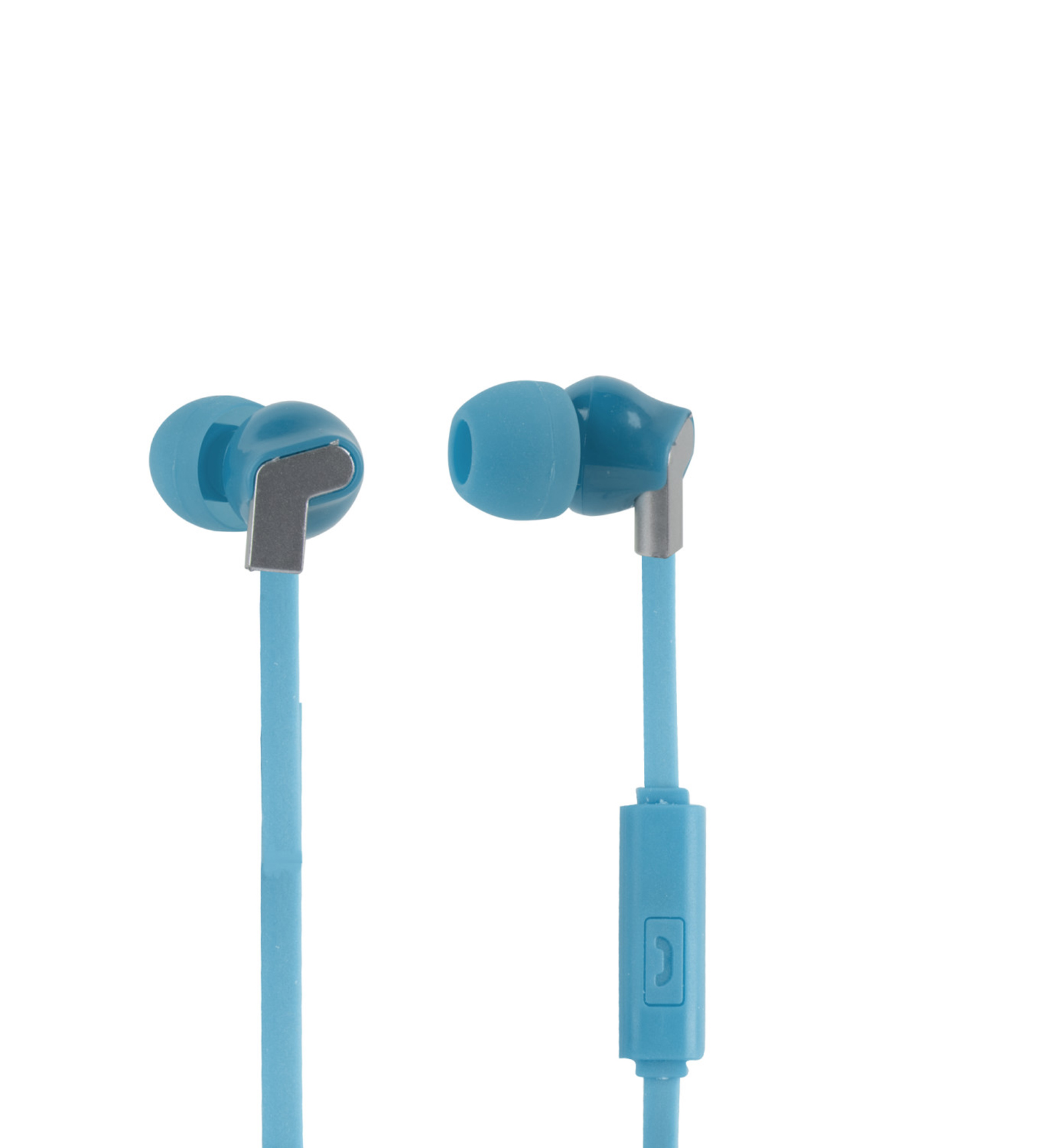 Vivitar VCB40011-BLU-KM Chrome Earbuds - Bright Blue