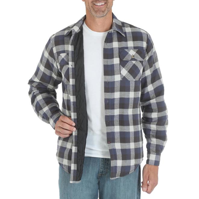 Wrangler Men's Insulated Button-Front Shirt - Plaid - Clothing, Shoes ...