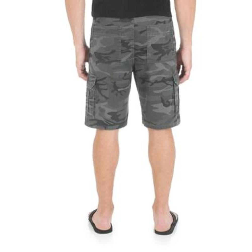 Wrangler Men's Big & Tall Twill Cargo Shorts Camo Print