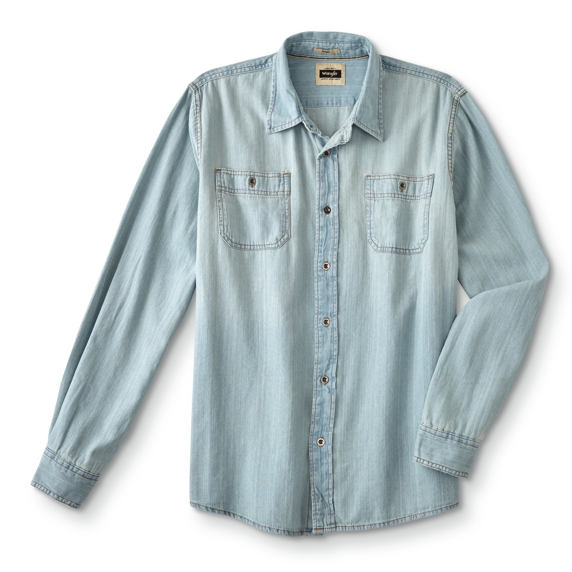 Wrangler Men's Regular Fit Denim Shirt | Shop Your Way: Online Shopping ...