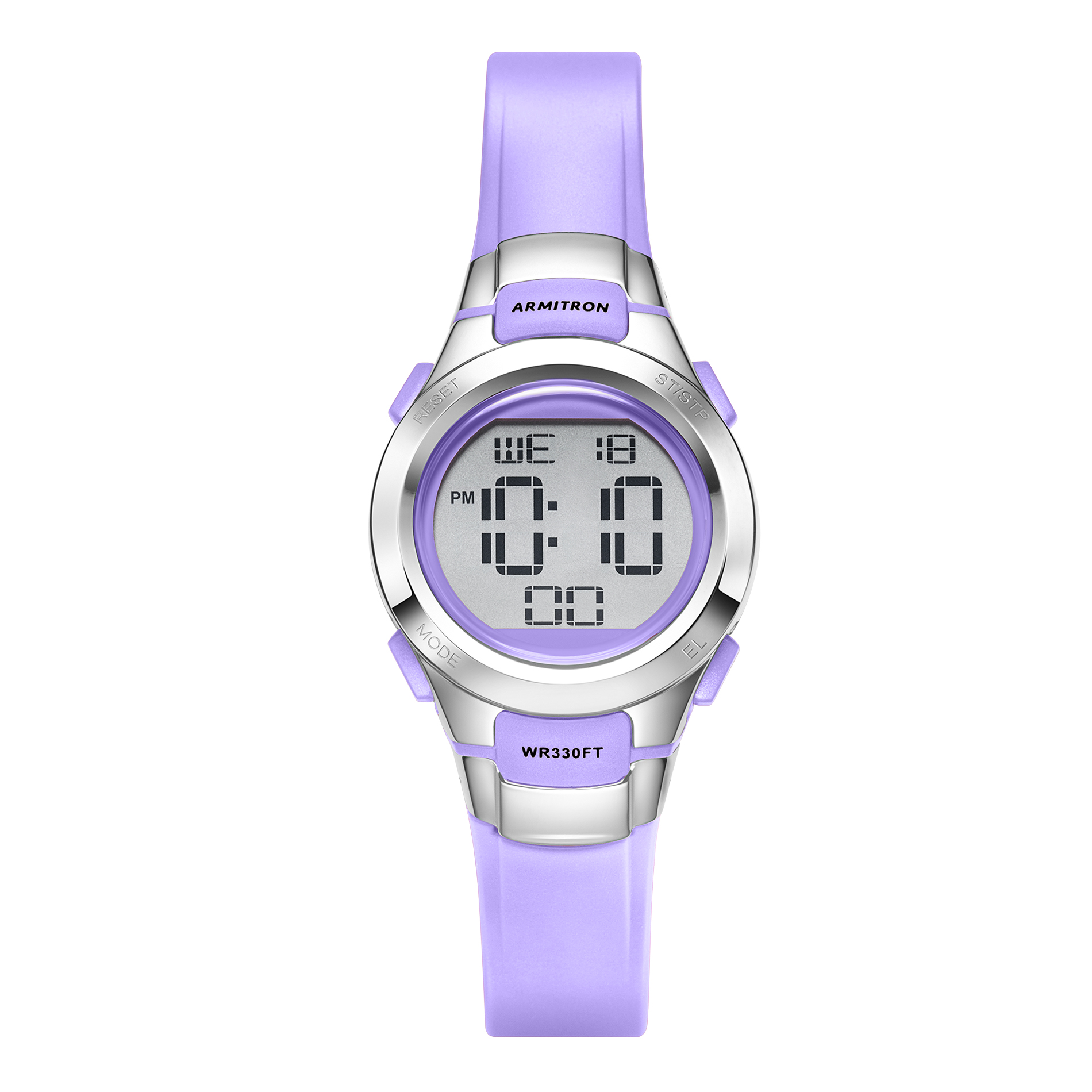 Armitron Lavendar Digital Chronograph Watch