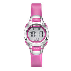 Armitron Sport Women's 45/7012PKSV Digital Chronograph Matte Pink Resin Strap Watch