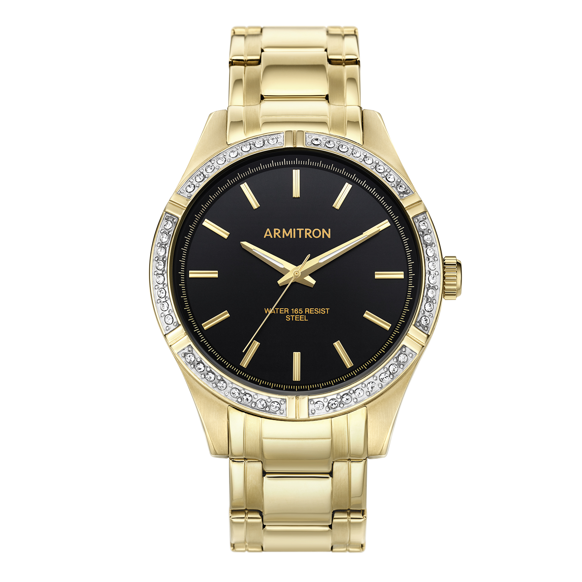 Armitron Gold Tone Round Digital Watch