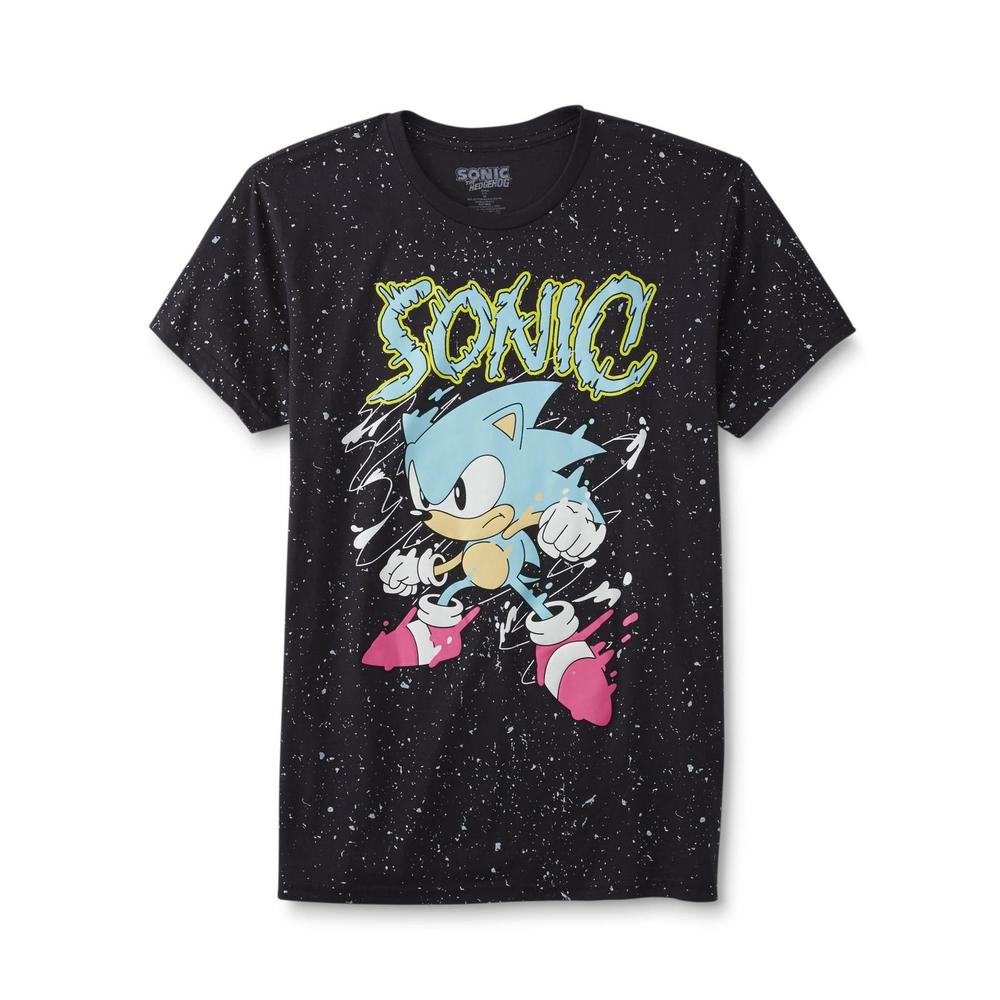 Sega Sonic the Hedgehog Young Men's Graphic T-Shirt - Splatter