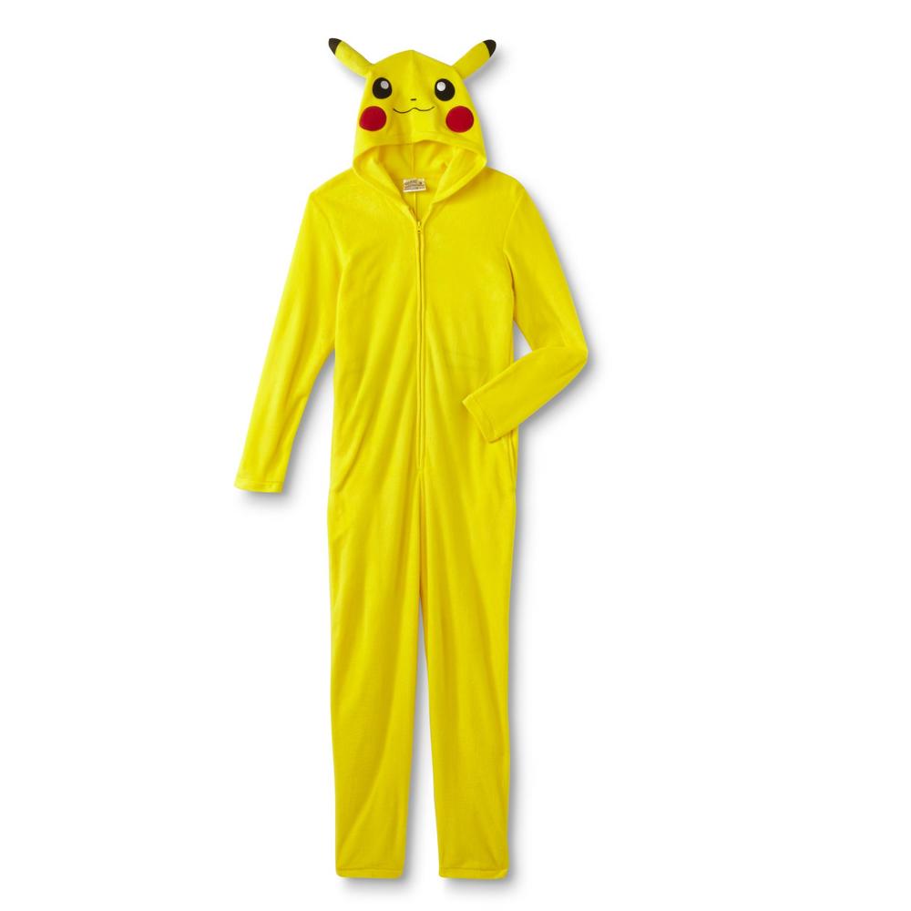 Nintendo Pokemon Young Men's One-Piece Pajamas - Pikachu