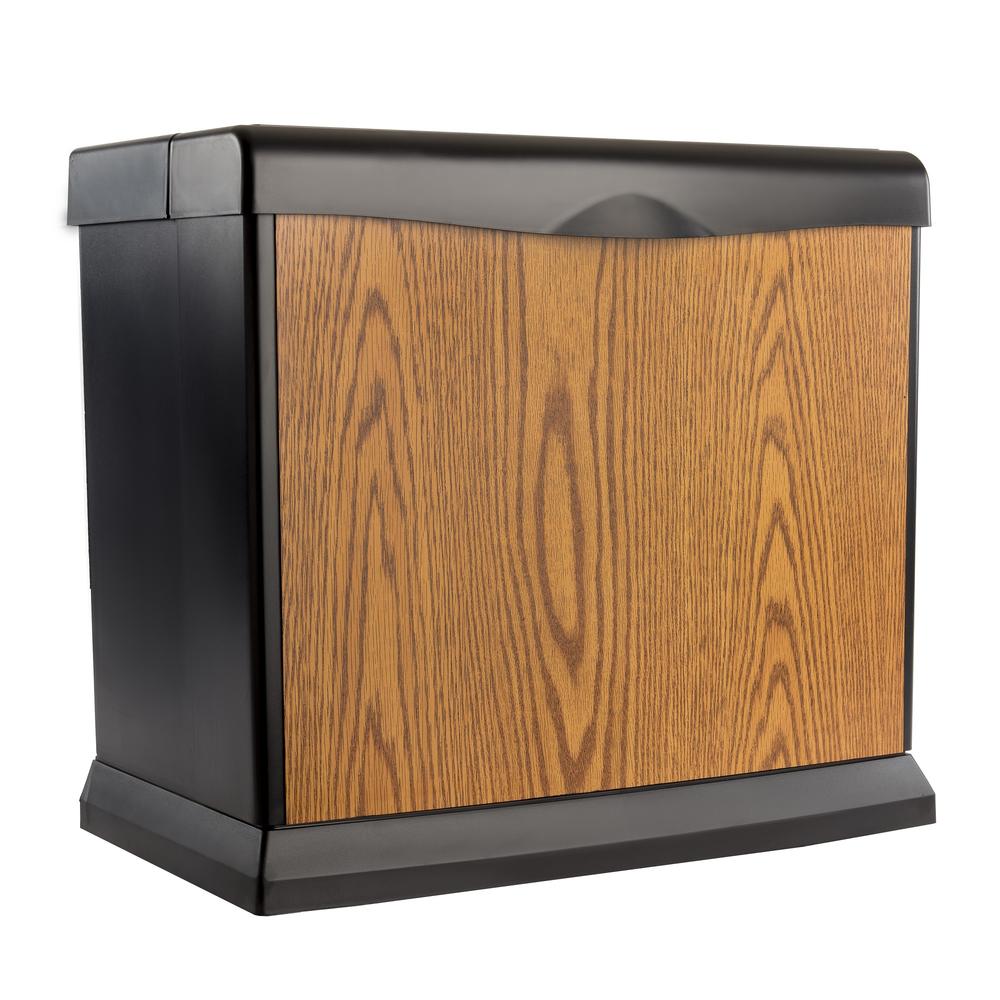Aircare EA1407  Console Evaporative Humidifier Honey Oak, 5-Gal. Water Capacity, Up to 4000 Sq. Ft. Coverage