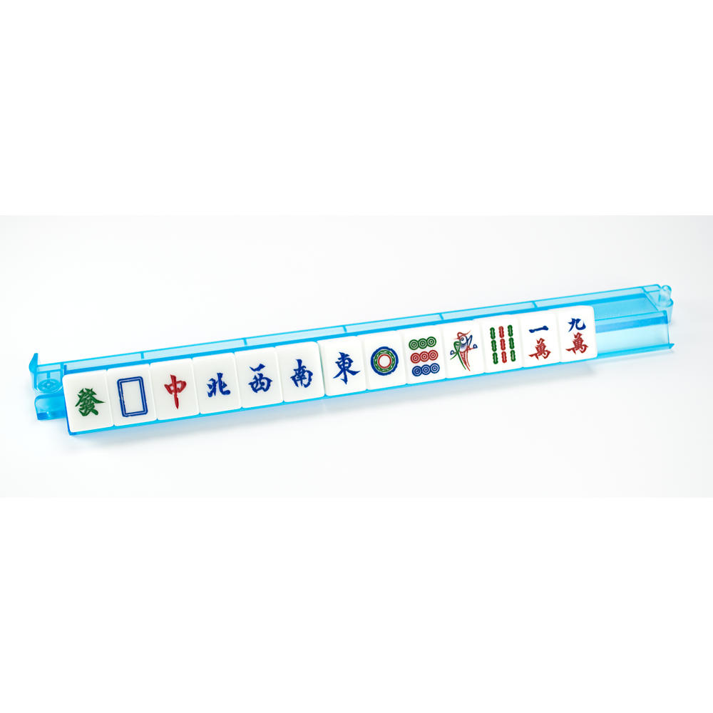 Sterling EZ-Rack Plastic Rack For Mah Jongg Tiles- Turquoise
