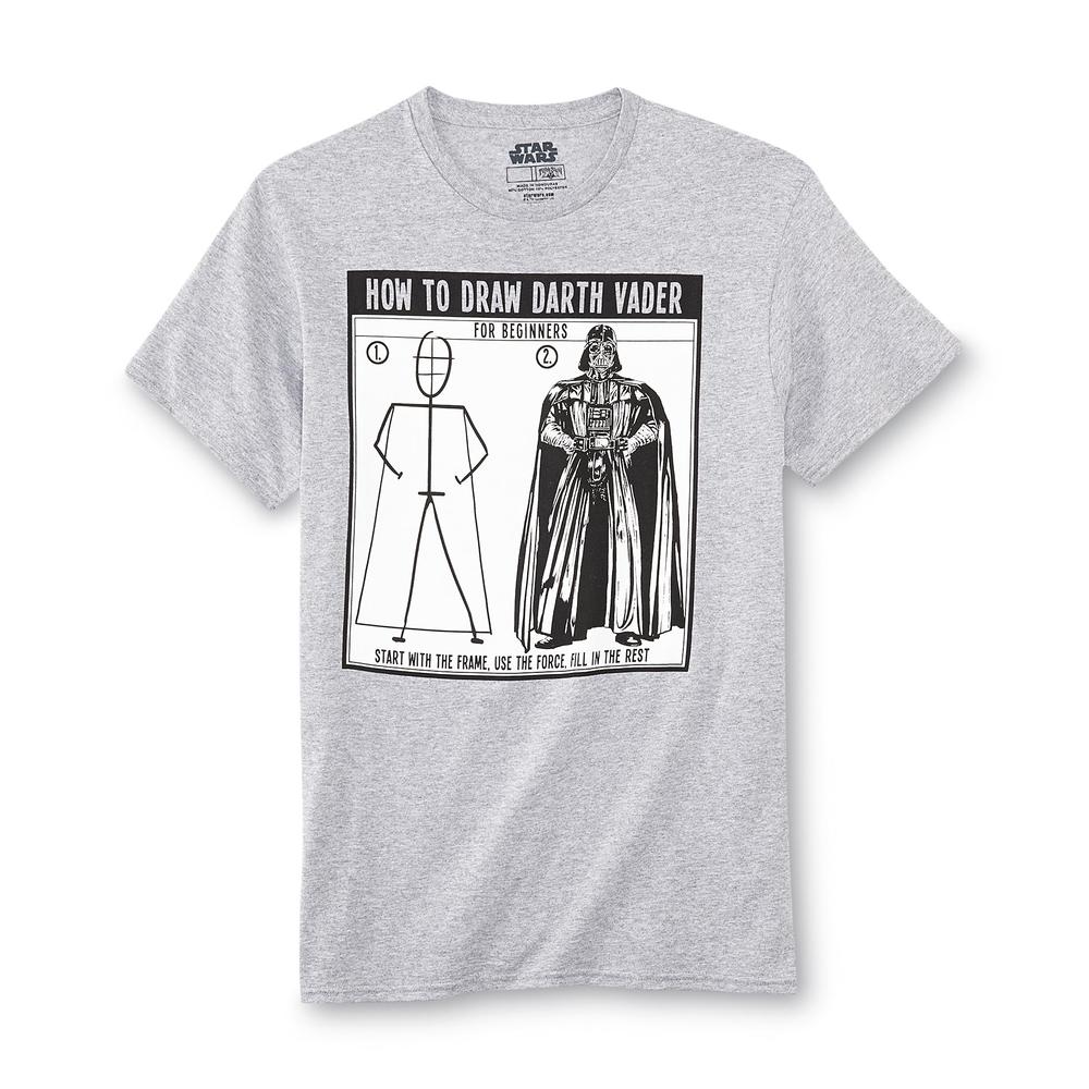 Star Wars Young Men's Graphic T-Shirt - Drawing Vader