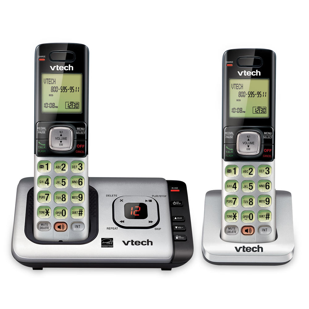 VTech CS6729-2 1 Handset Answering System with Caller ID/Call Waiting - Silver