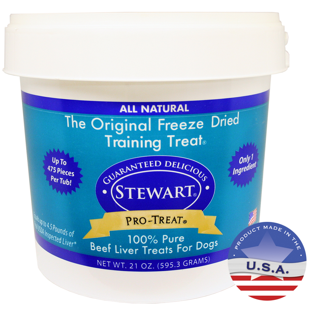 Stewart&#174; Pro-Treat&#174; Freeze Dried Beef Liver Treats for Dogs  21 ounce tub