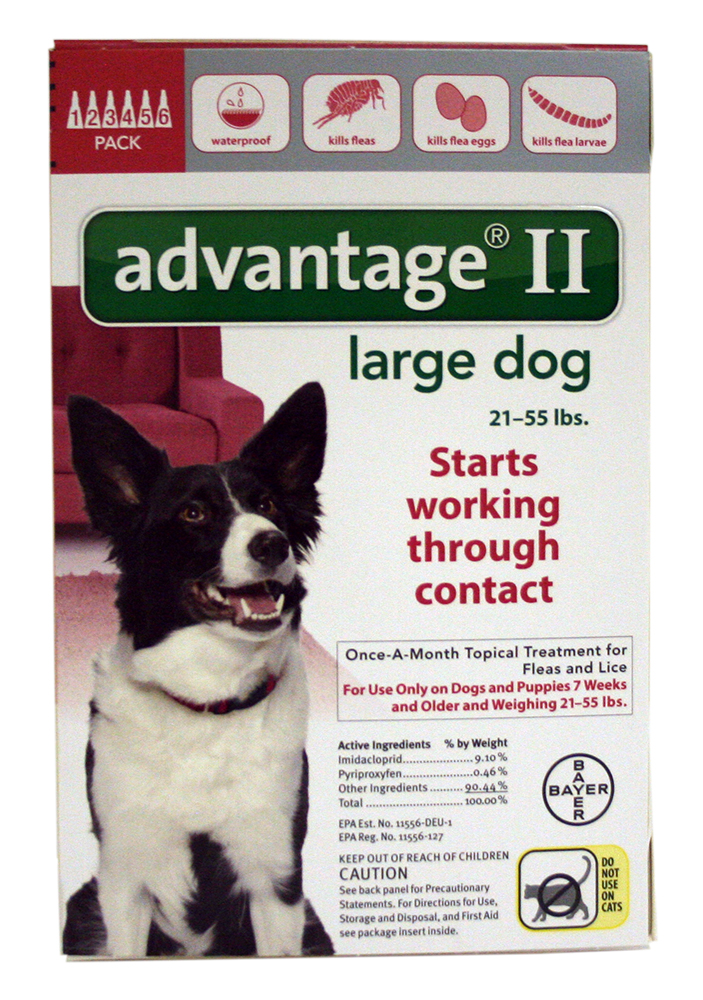 Advantage II for Dogs between 21-55 lbs  6 Month Supply