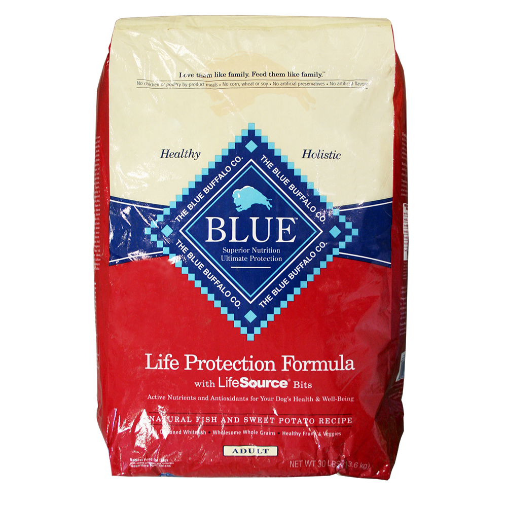 Blue Buffalo Adult Dog Food Fish & Sweet Potato, 30lbs