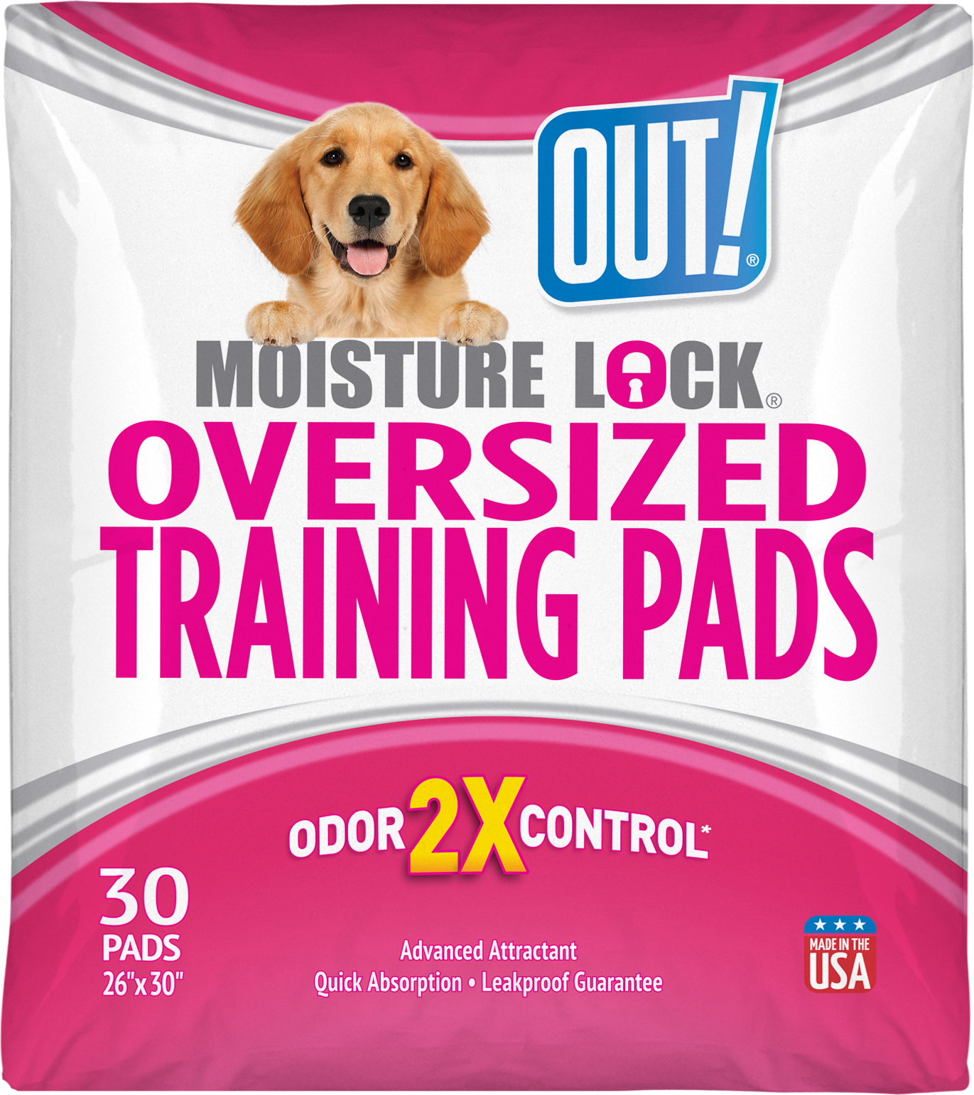 Out! Extra Large Puppy Training Pads, 30 Ct.