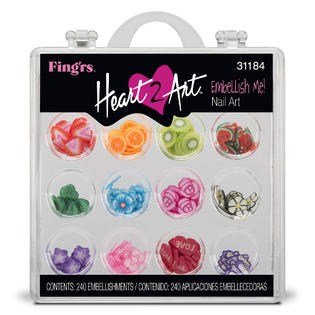 Fing Rs Heart 2 Art Embellish Me Nail Art Kit 240 Ct