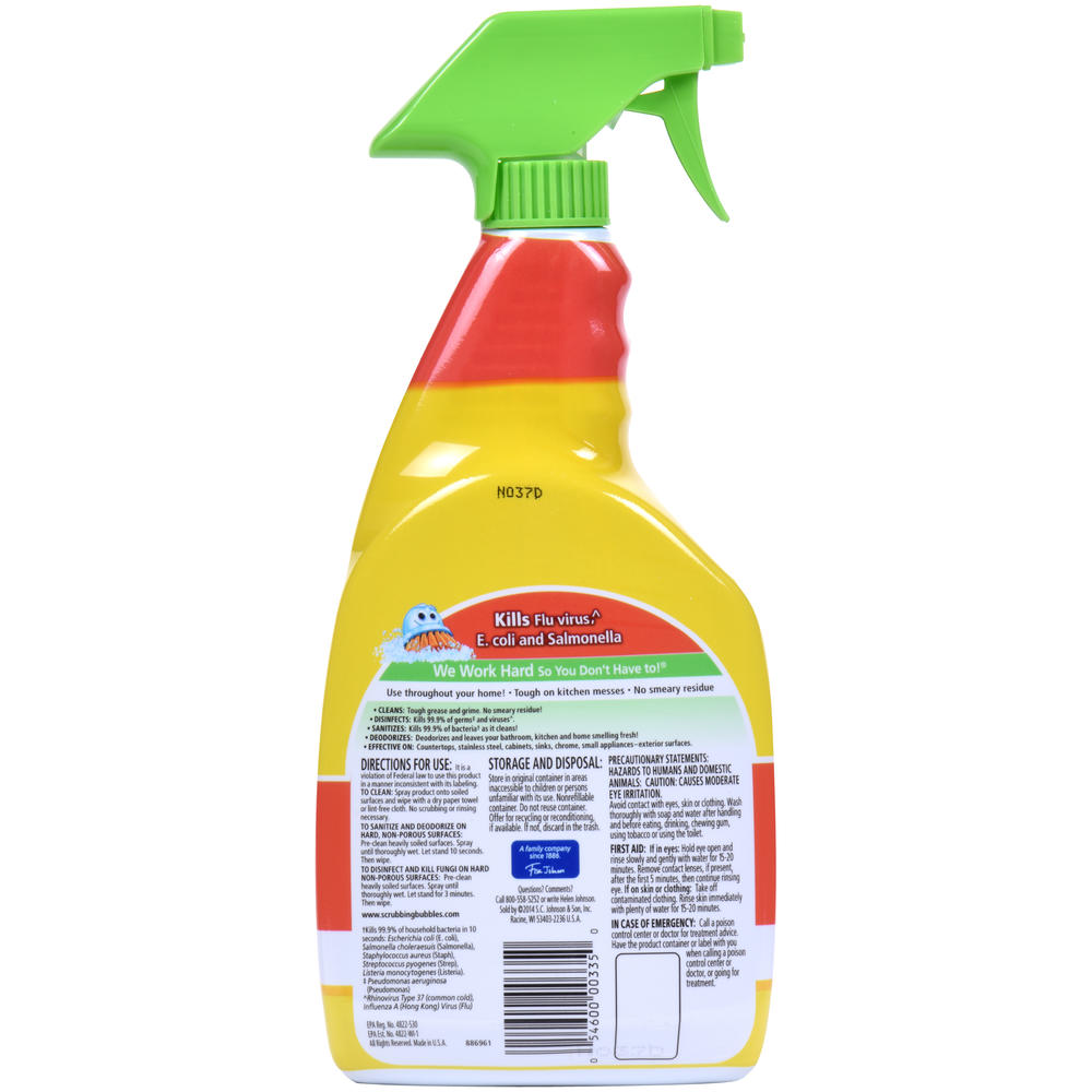 Fantastik Scrubbing Bubbles® Lemon Power All Purpose Cleaner 32 fl. oz. Trigger Spray
