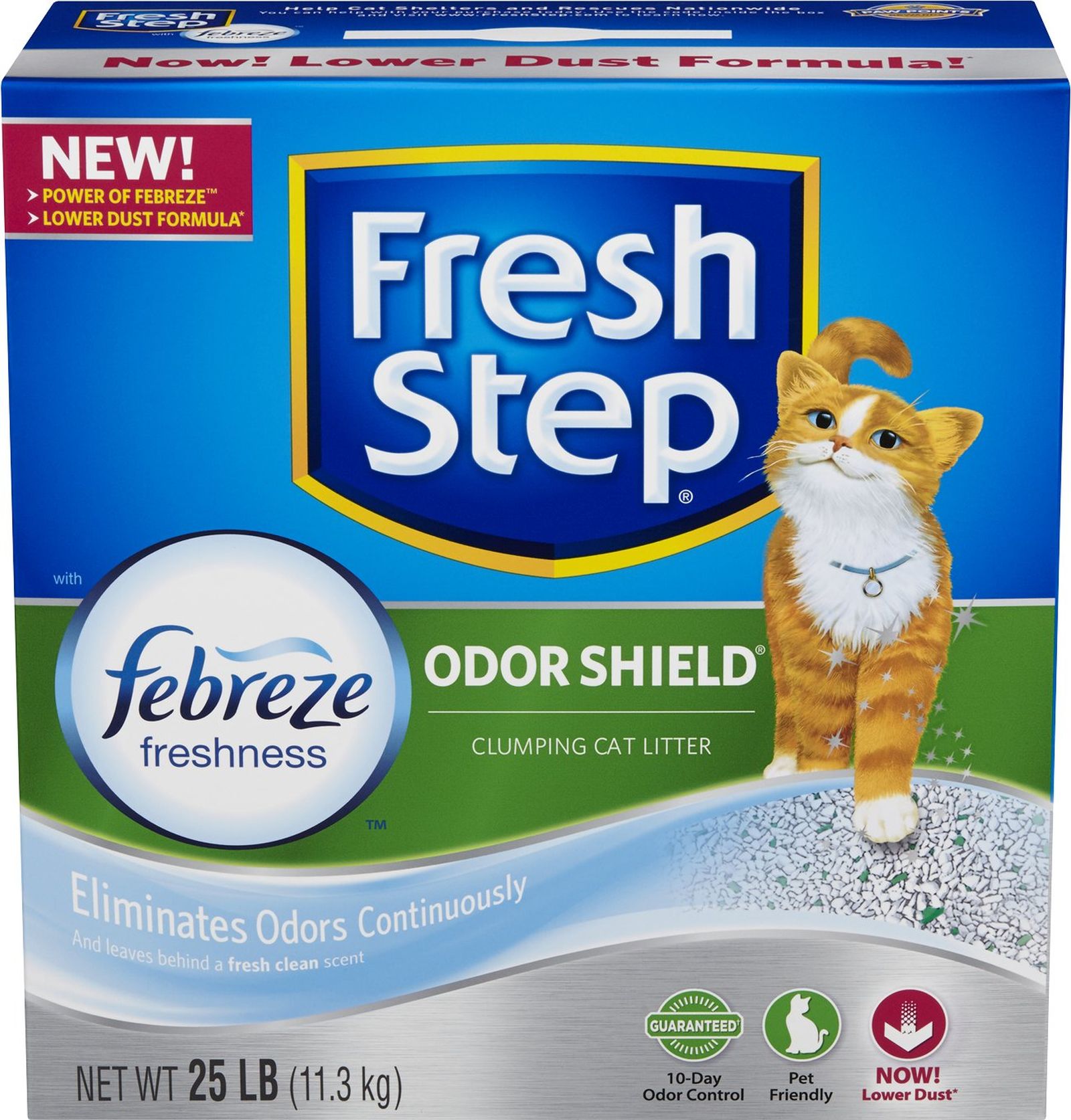 Fresh Step Odor Shield Scoopable Scented Cat Litter 25 lb (11.3 kg)