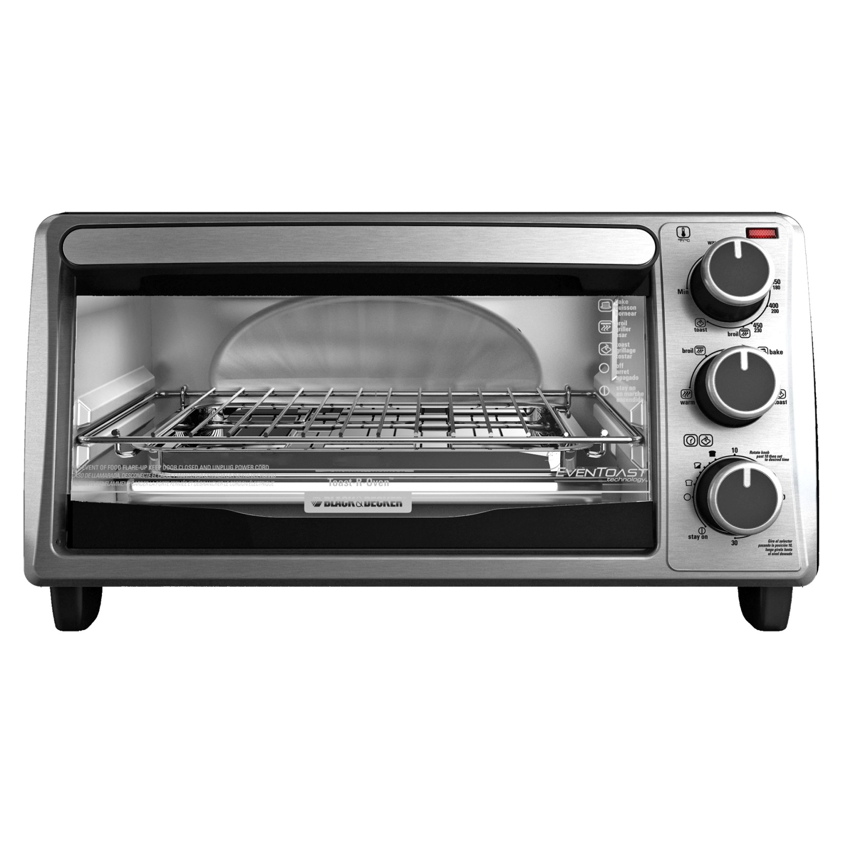 BLACK+DECKER TO1313SBD 4 Slice Toaster Oven 