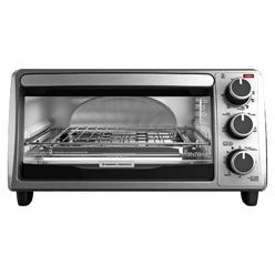BLACK+DECKER NEW BLACK+DECKER Toaster Ovens TO1313SBD 4-Slice Oven, w/Bake Pan, Broil Rack