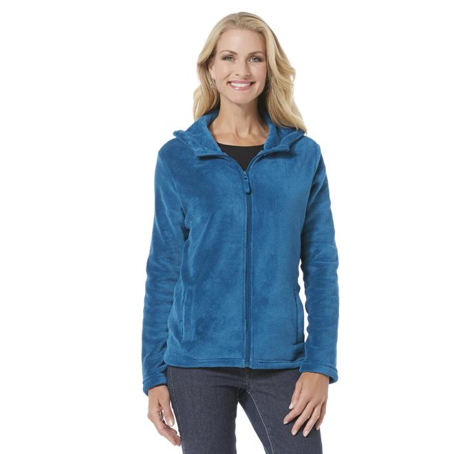 Basic Editions Women's Fleece Hoodie Jacket