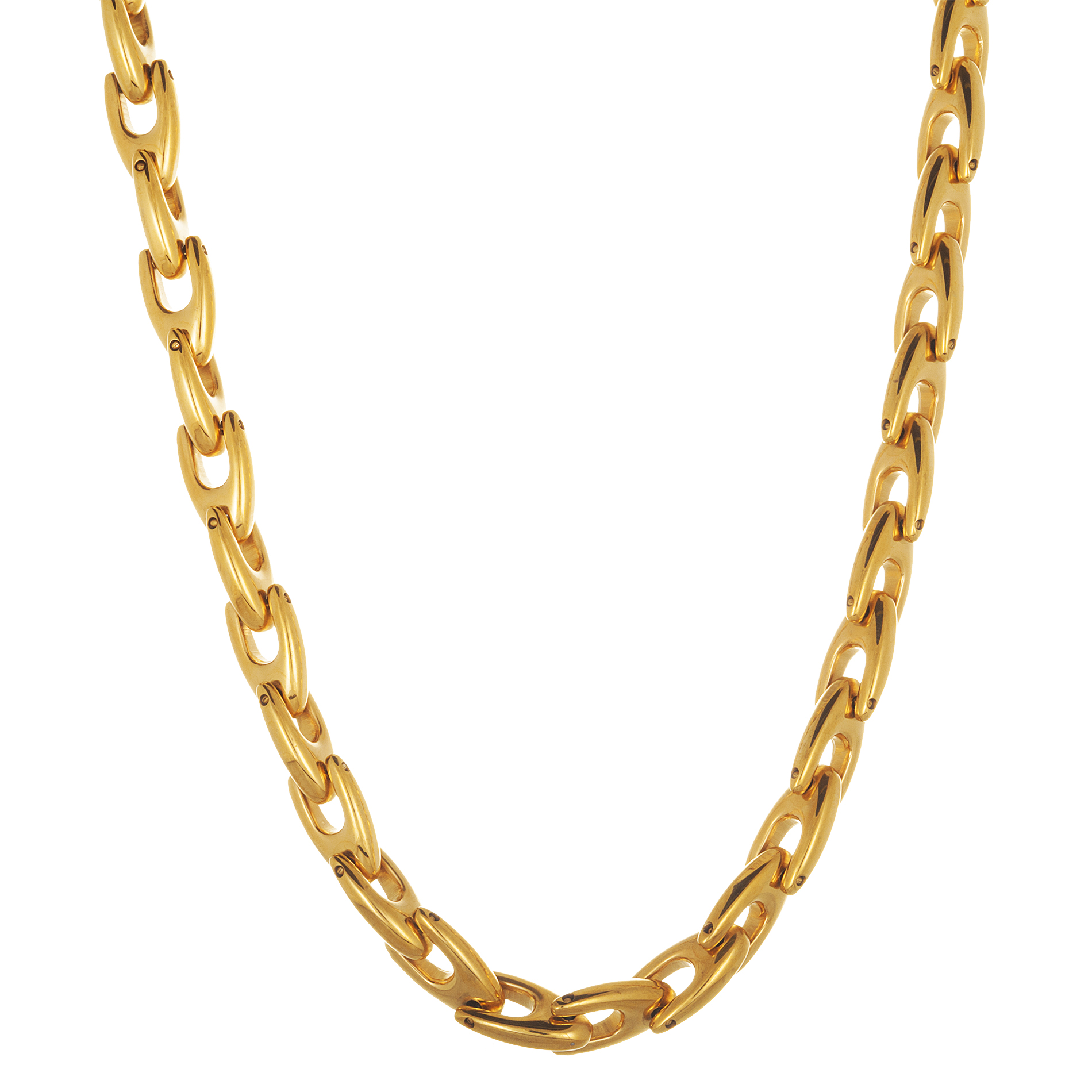 Yellow Ion Plated Stainless Steel Fishtail Chain Will Yellow Ion Plated Stainless Steel Tarnish