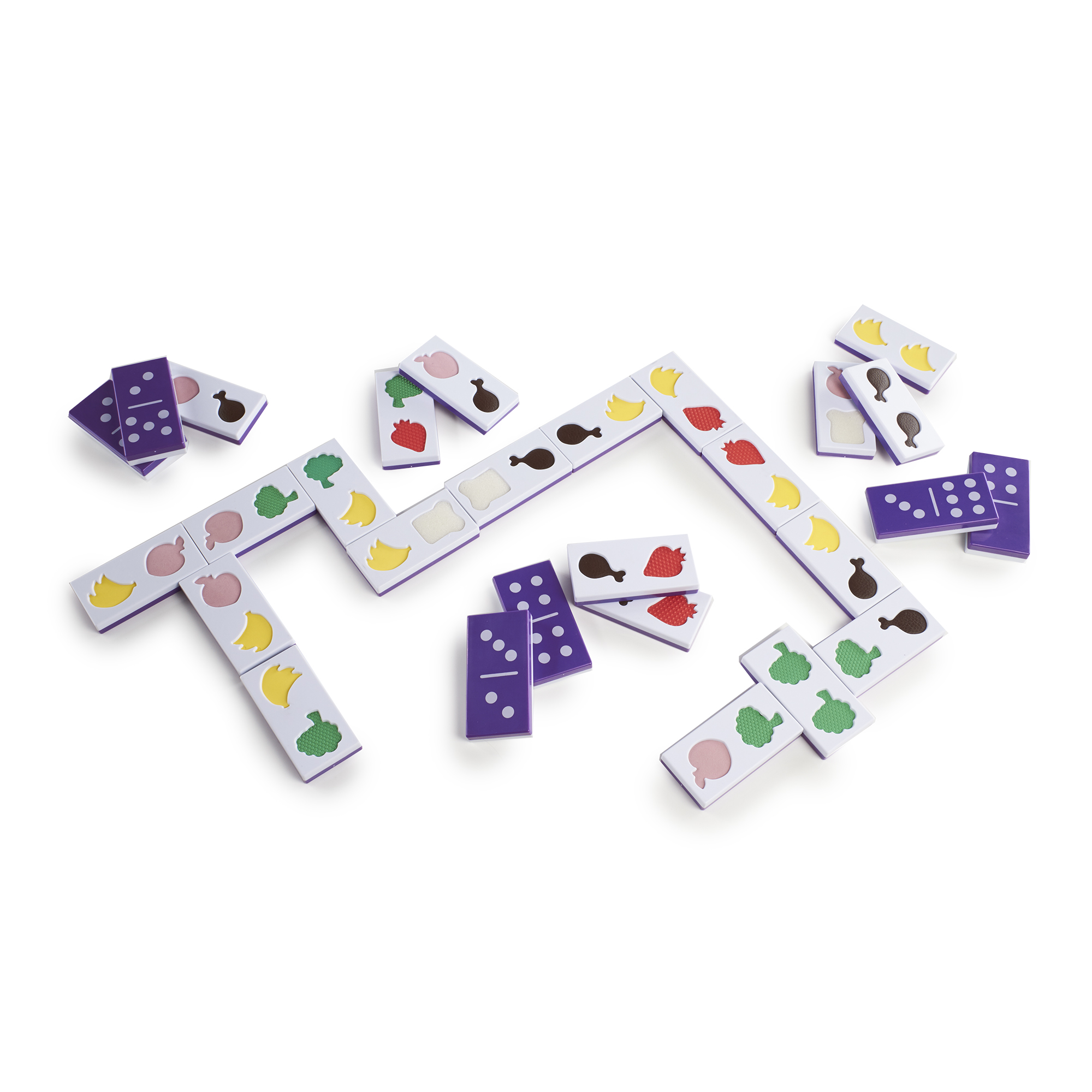 Guidecraft Jumbo Texture Food Dominoes Guidecraft Jumbo Texture Food Dominoes