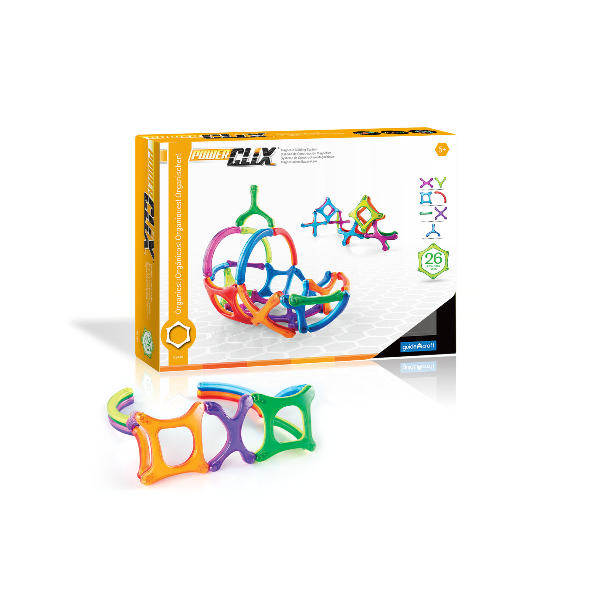 Guidecraft PowerClix Organics 26 Piece Set Guidecraft PowerClix Organics 26 Piece Set