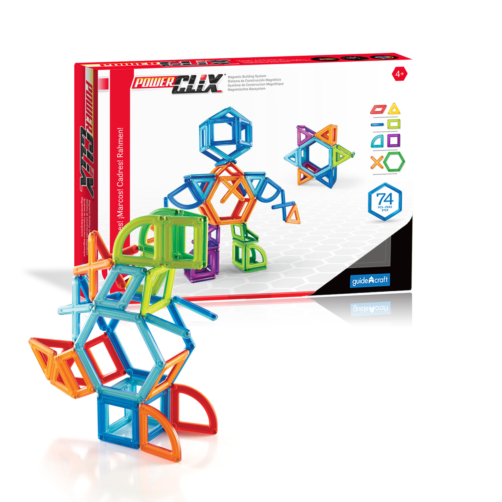 Guidecraft PowerClix Frames 74 Pc Set Guidecraft PowerClix Frames 74 Pc Set
