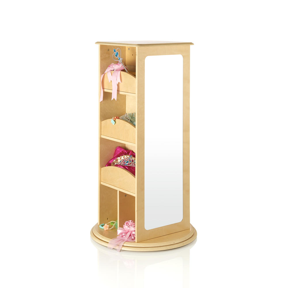 Guidecraft Rotating Dress Up Storage - Natural